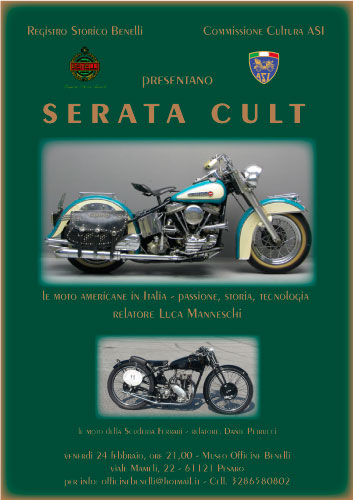 Serata Cult alle Officine Benelli